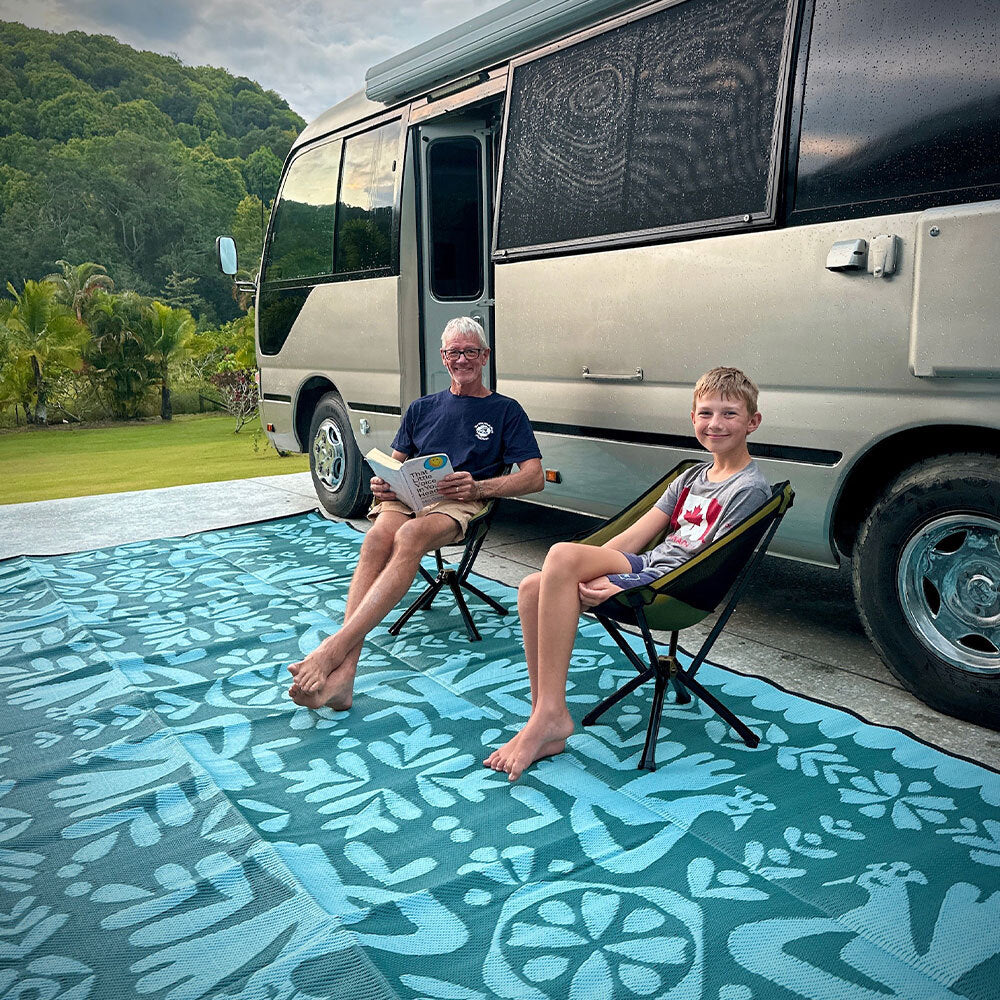 Peacock Promenade Mat 5m x 2.4m - Teal