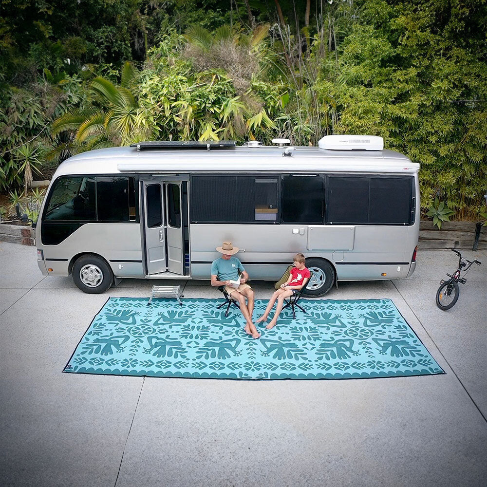 Peacock Promenade Mat 5m x 2.4m - Teal