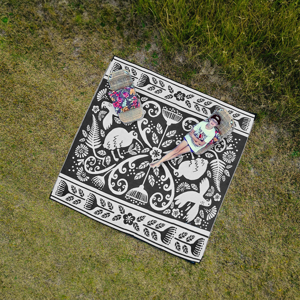 Pohutukawa Mat - Black/Grey