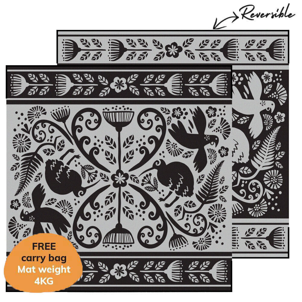 Pohutukawa Mat - Black/Grey