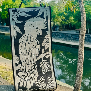 Cockatoo Haven Mat 0.8m x 1.8m - Black/Grey