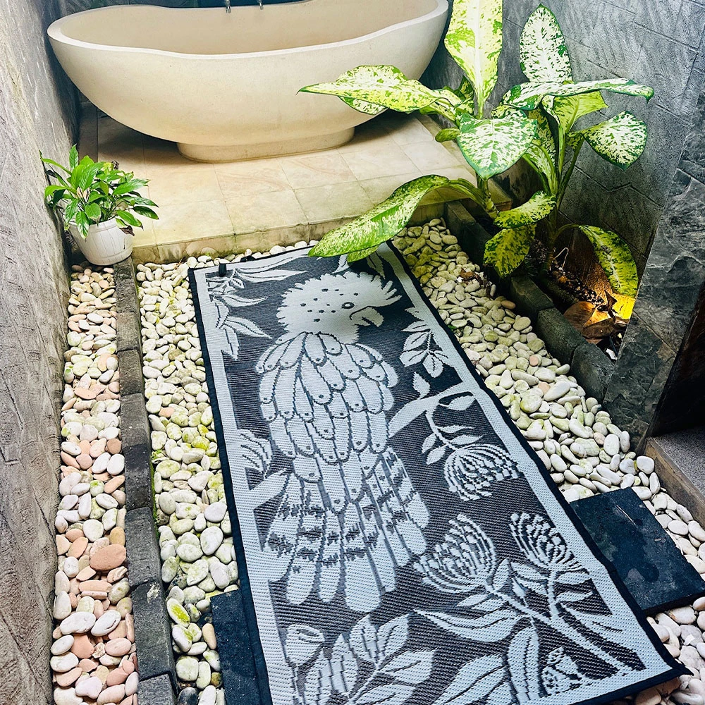 Cockatoo Haven Mat 0.8m x 1.8m - Black/Grey