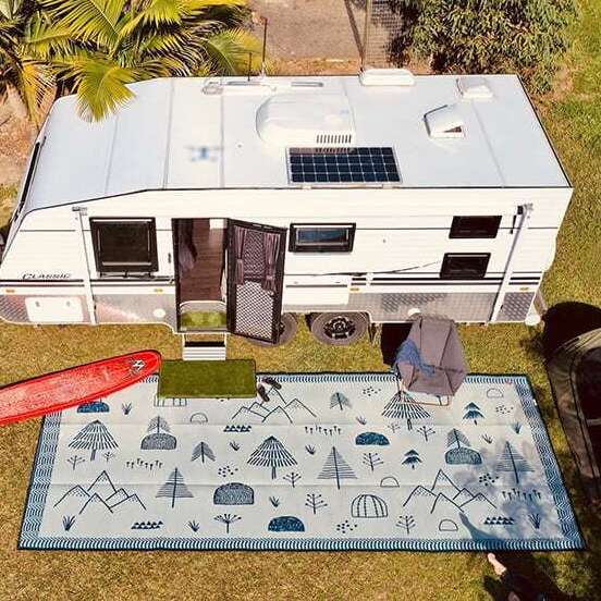 Wilderness Mat 6m x 2.4m - Blue/Grey