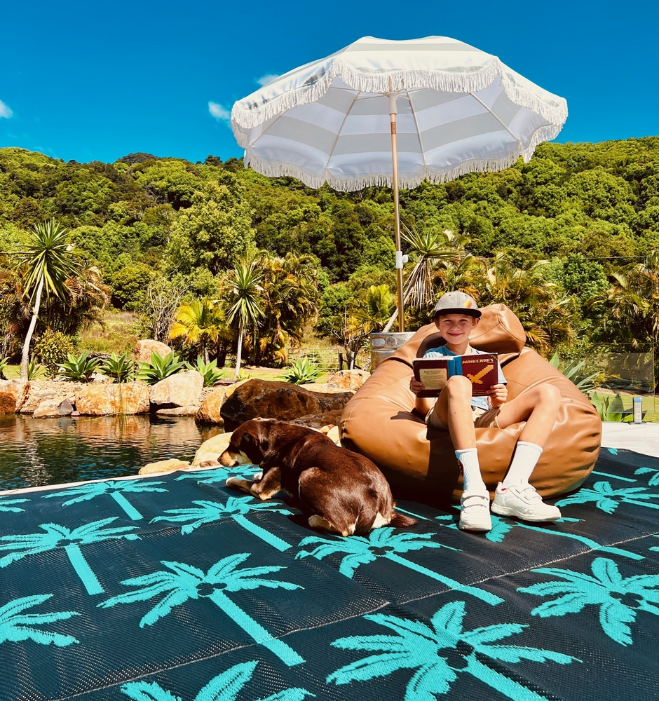 Palm Springs Mat 4m x 2.4m - Green/Black