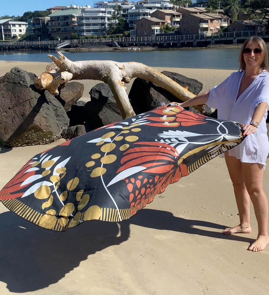 Wild Cockatoos Beach Mat