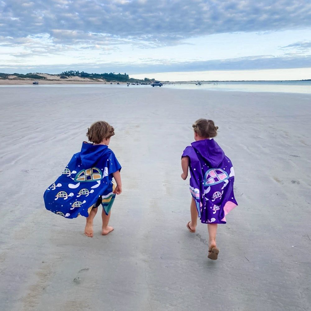 Turtle Kids Poncho