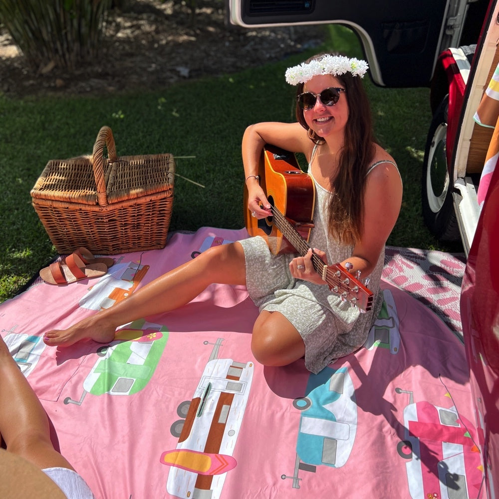 Vintage Vibe Beach Mat