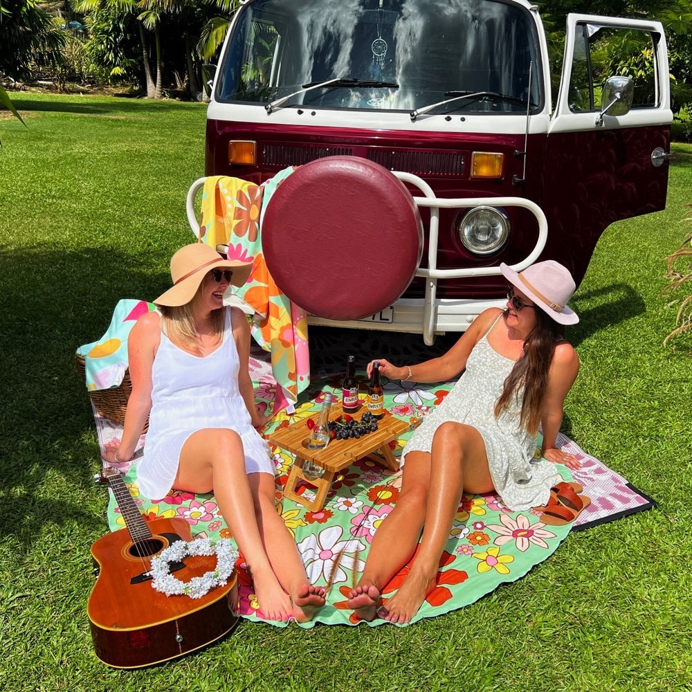 Vintage Vibe Beach Mat