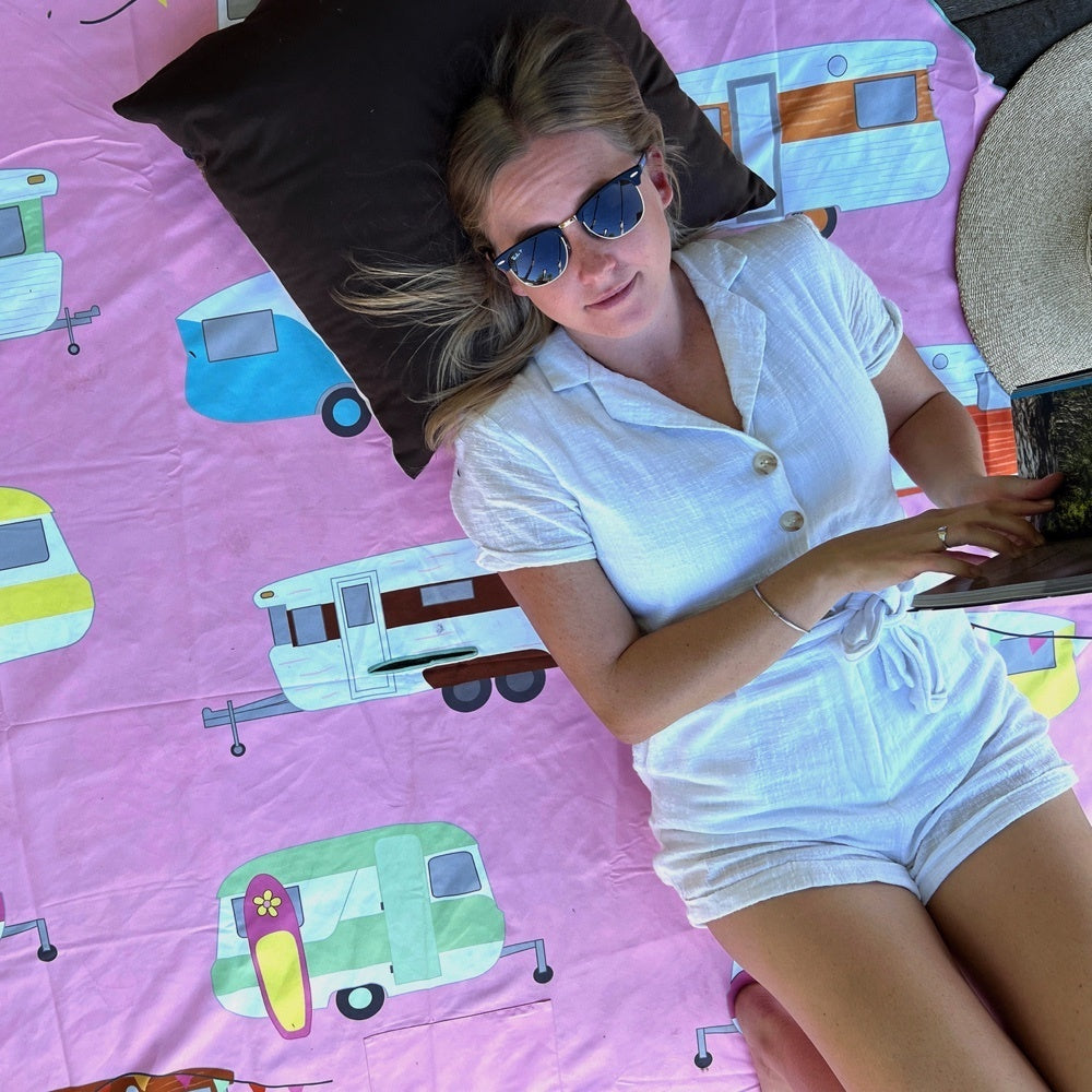 Vintage Vibe Beach Mat