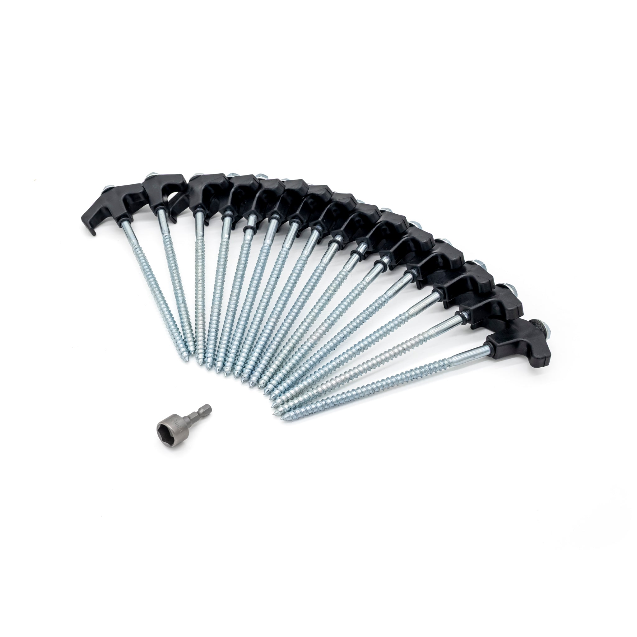 Screw in Pegs Set - Black